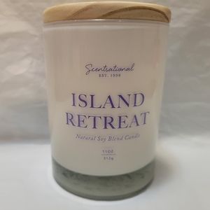 NWOT Scentsational ISLAND RETREAT Candle 1 Wick Natural Soy Blend 11 oz